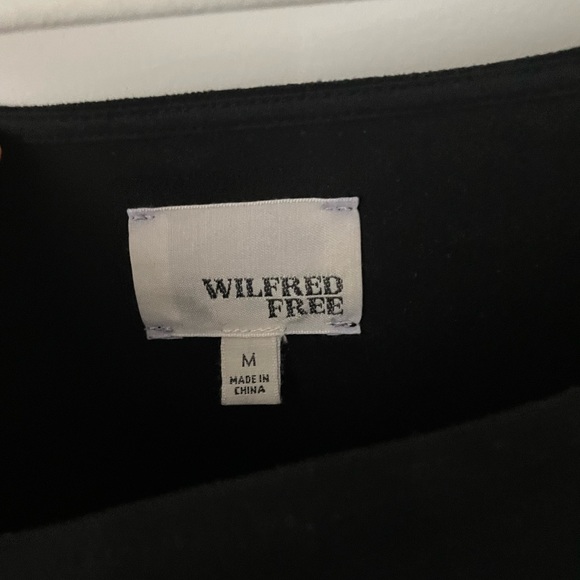 WILFRED Free Nori Vegan Suede Boxy Shift Dress - Picture 3 of 5
